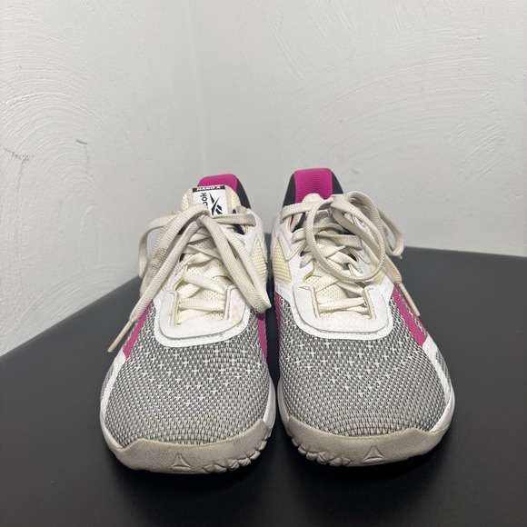 Reebok Nano X Womens Cross-fit Athletic Sneakers Sz 7 Pink/White Training Shoes - Picture 4 of 9